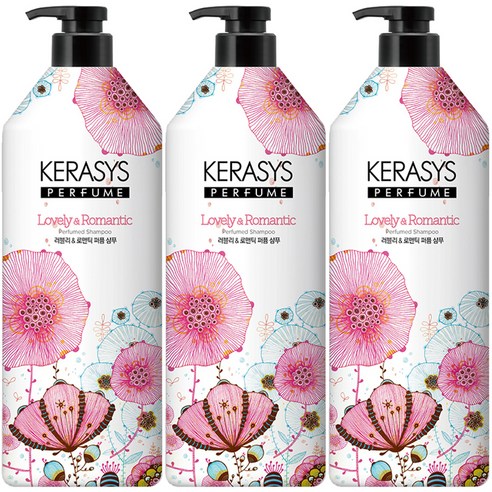 샴푸 추천 순위 케라시스 러블리 앤 로맨틱 퍼퓸샴푸 꽃향, 980ml, 3개 가성비 유행 아이템